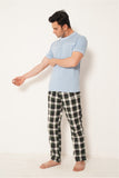 MEN'S PJ NIGHT SUIT SKY BLUE