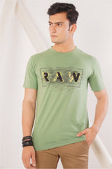 BAYOU ARTISTIC TEE WITH APPLIQUE SUPPORT