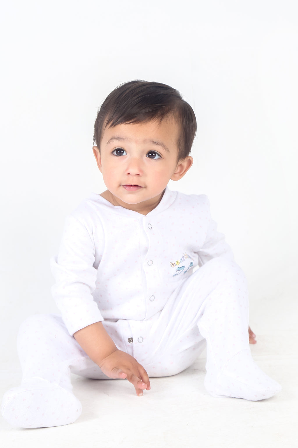 UNISEX BABY WARM WHITE COLOR ROMPER | JUMPSUITS | BODYSUITS