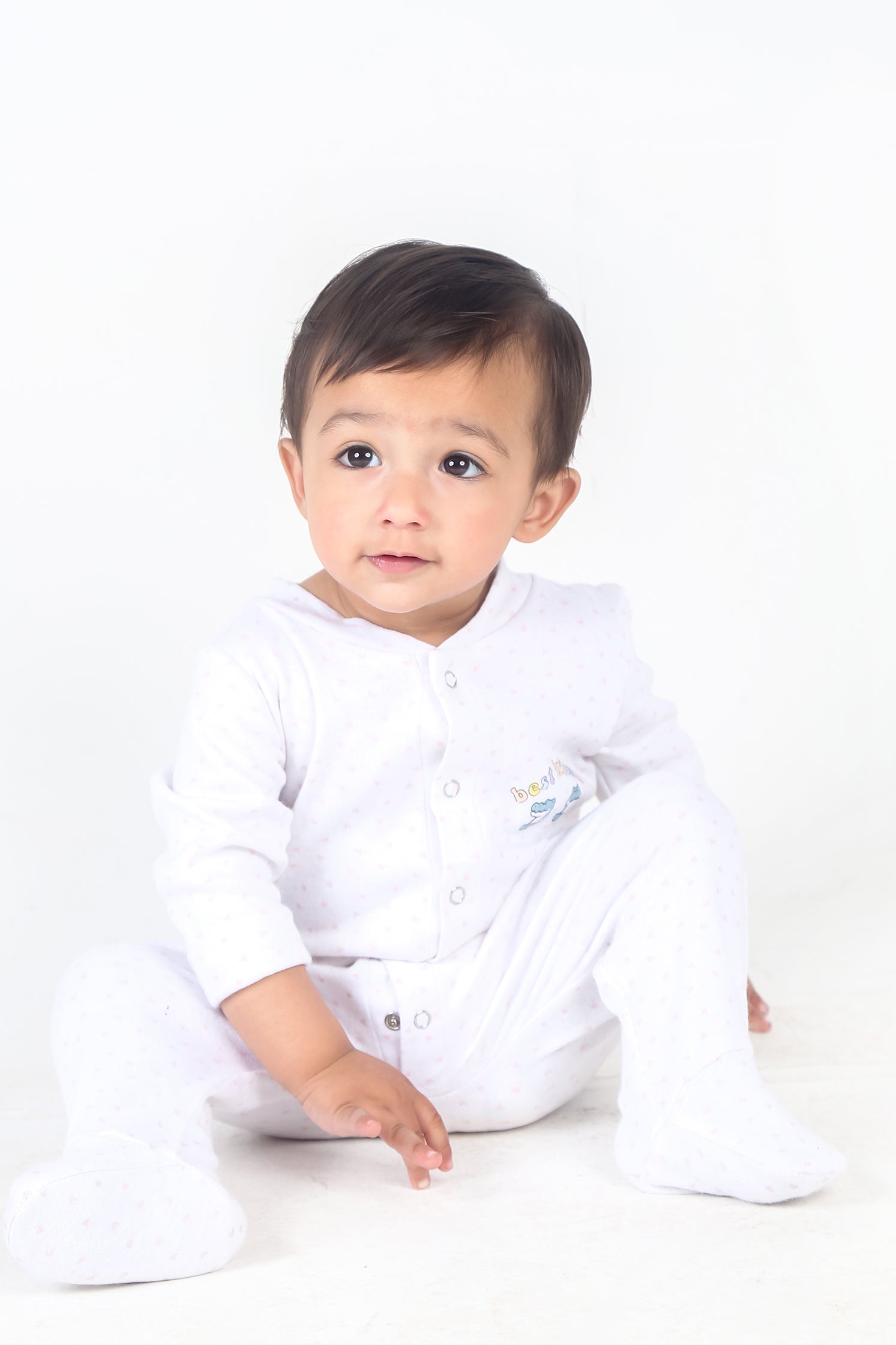 UNISEX BABY WARM WHITE COLOR ROMPER | JUMPSUITS | BODYSUITS