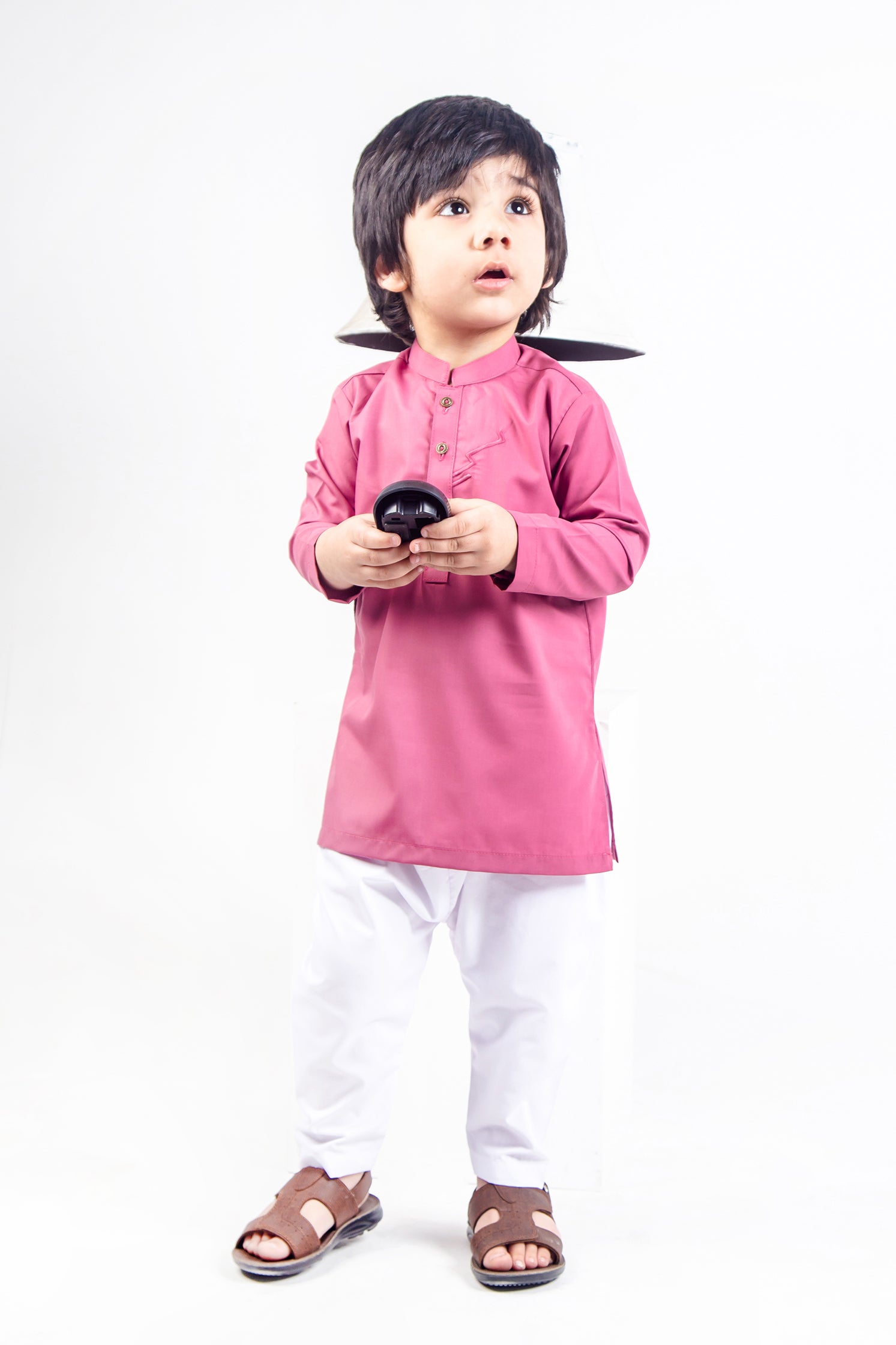 KID'S SHALWAR KAMEEZ PINK WITH EMB