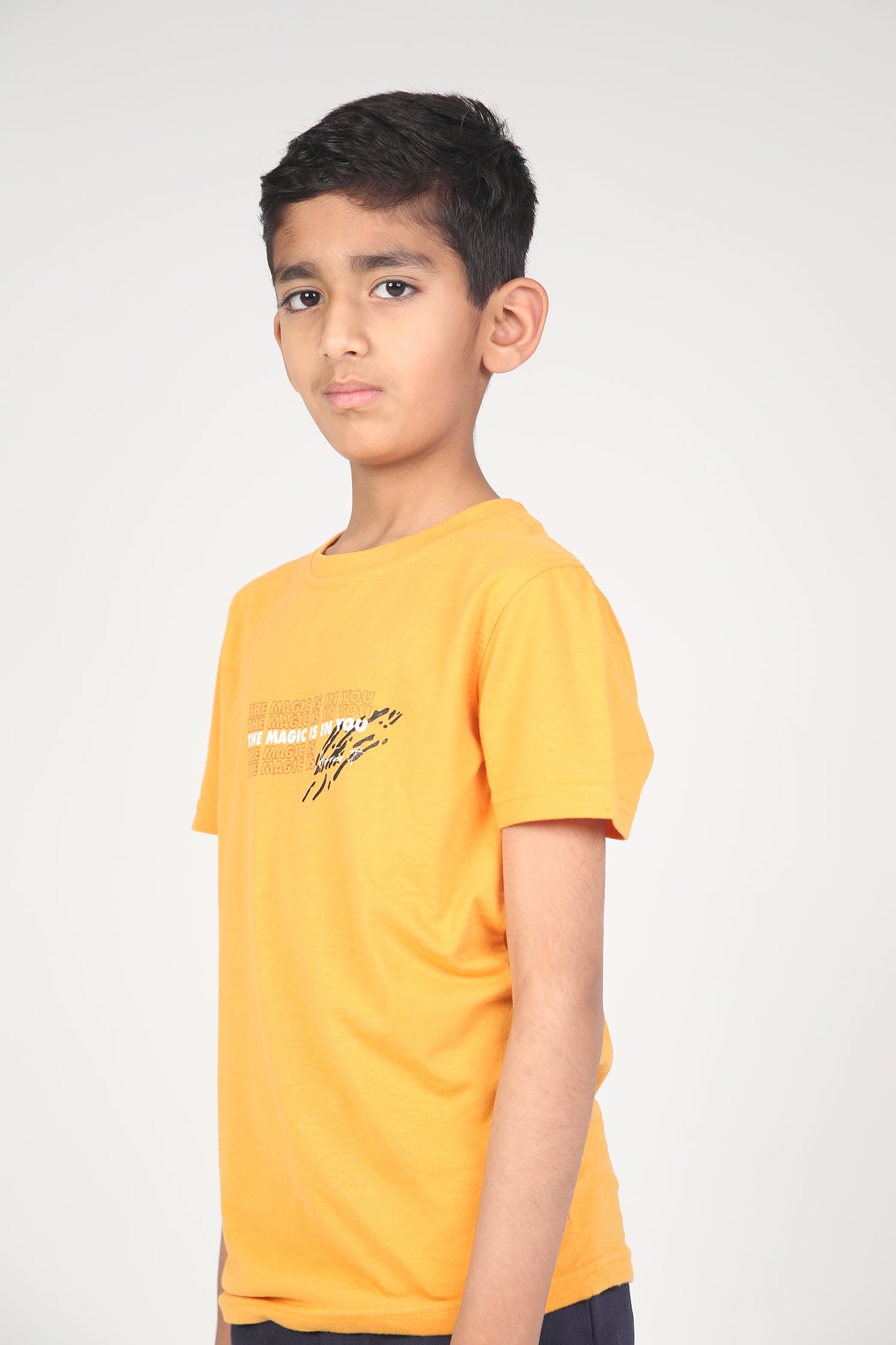 BOY'S T-SHIRT MIMOSA WITH METALLIC GRAPHIC PRINTING
