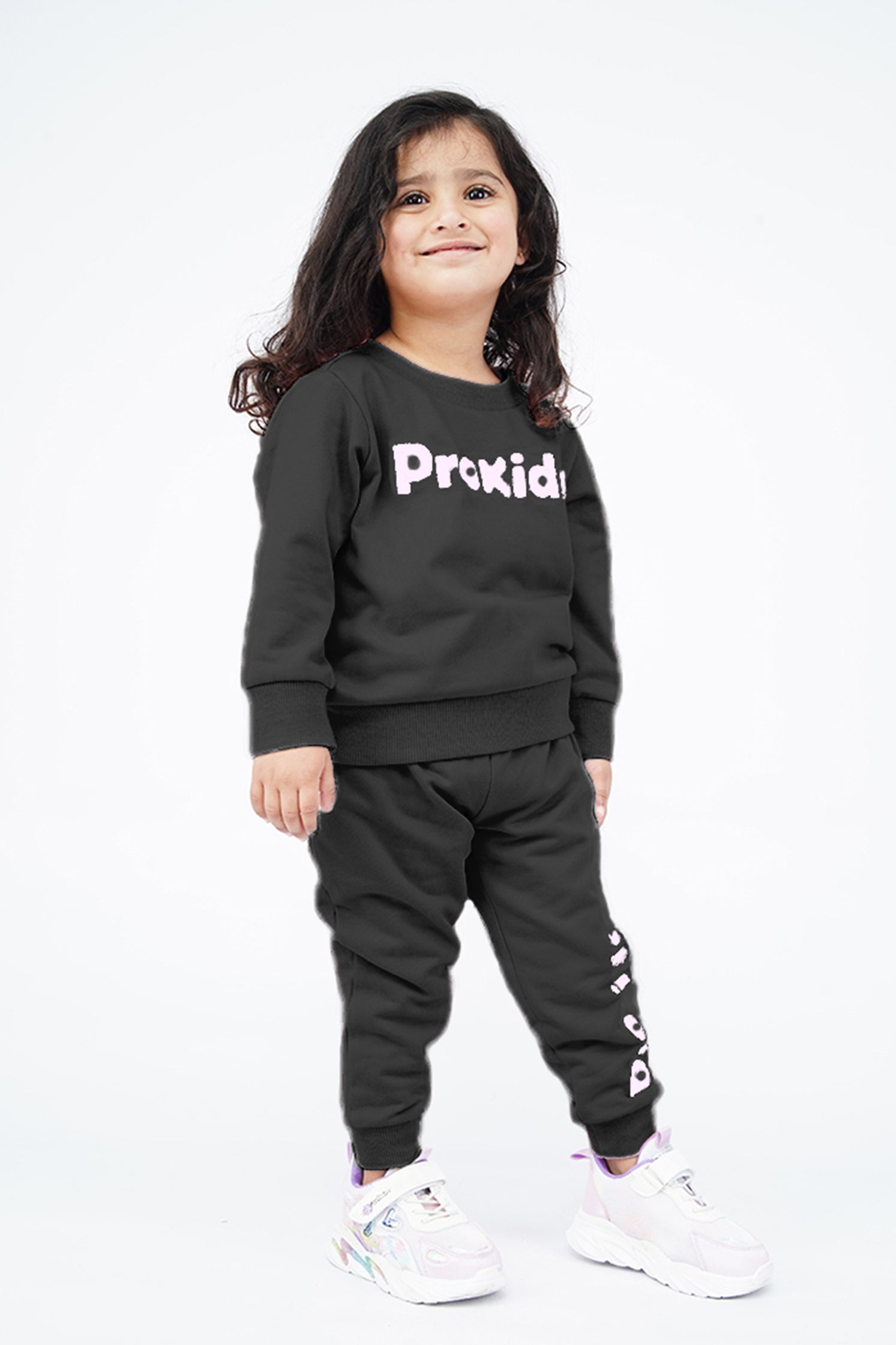 KIDS BLACK JOGGER SET