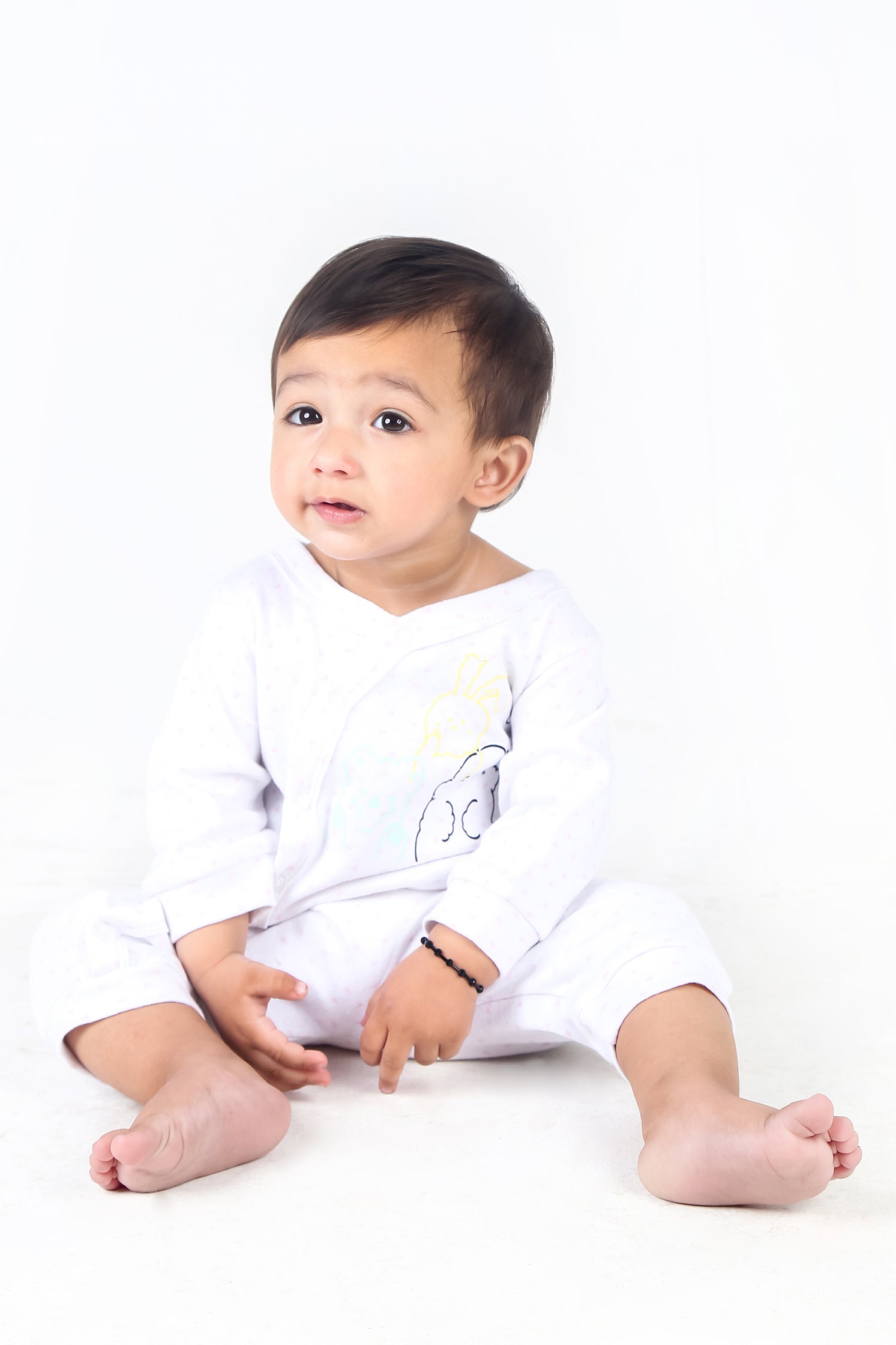 UNISEX BABY WARM WHITE COLOR ROMPER | JUMPSUITS | BODYSUITS