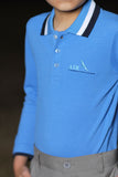 POLO SHIRT BLUE F.S FOR BOYS AIR FOUNDATION