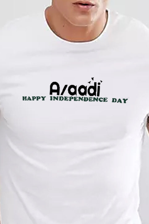 MEN'S T-SHIRT AZADI INDEPENDENCE DAY PRINT