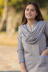 DUPATA SHAFOON (AIR FOUNDATION) GREY