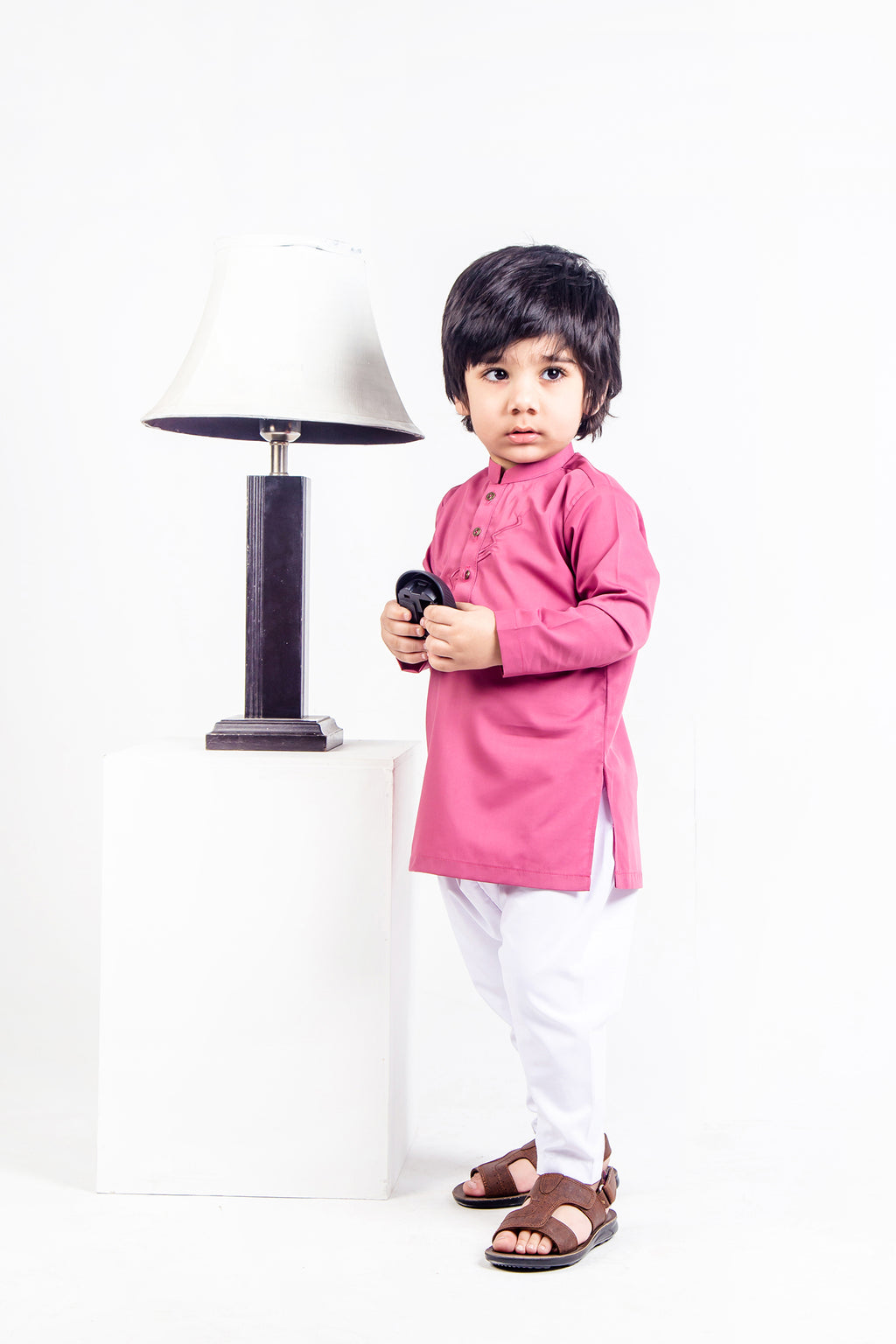 KID'S SHALWAR KAMEEZ PINK WITH EMB