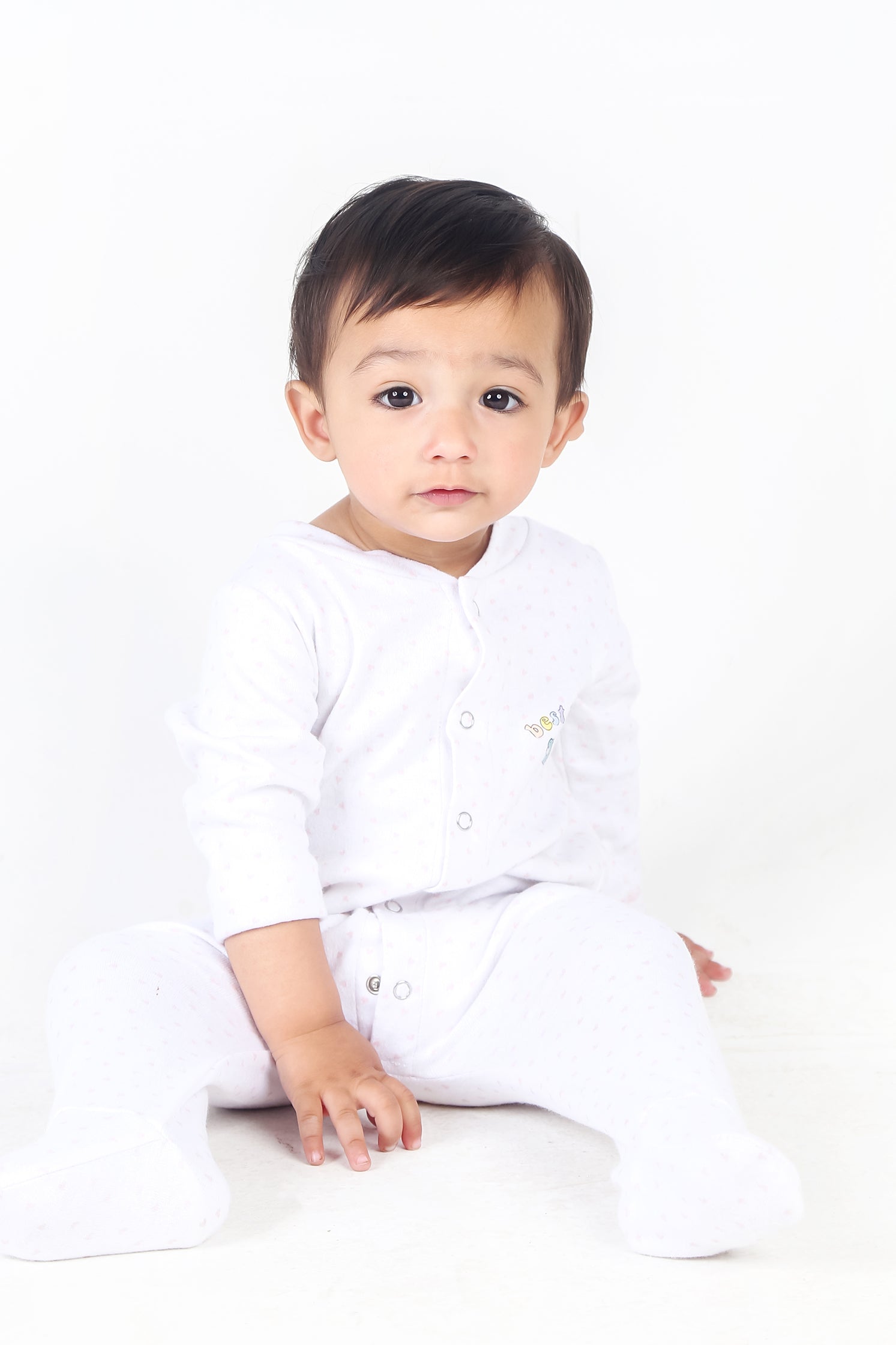 UNISEX BABY WARM WHITE COLOR ROMPER | JUMPSUITS | BODYSUITS