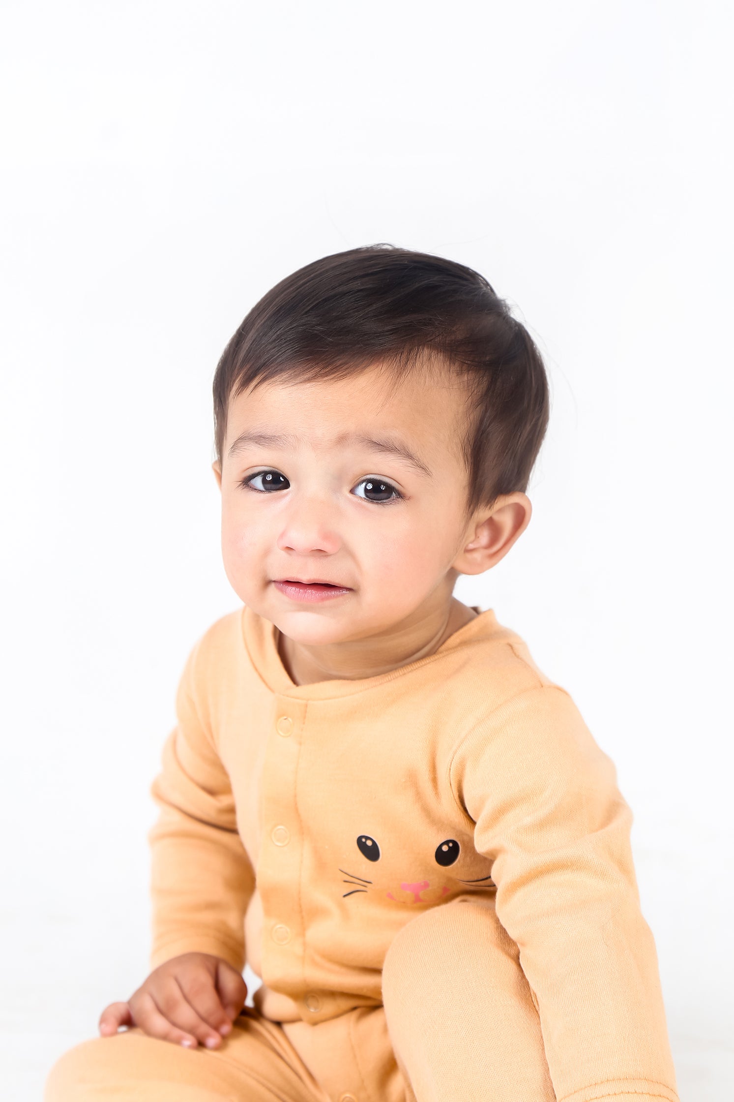 UNISEX BABY WARM APRICOT COLOR ROMPER | JUMPSUITS | BODYSUITS