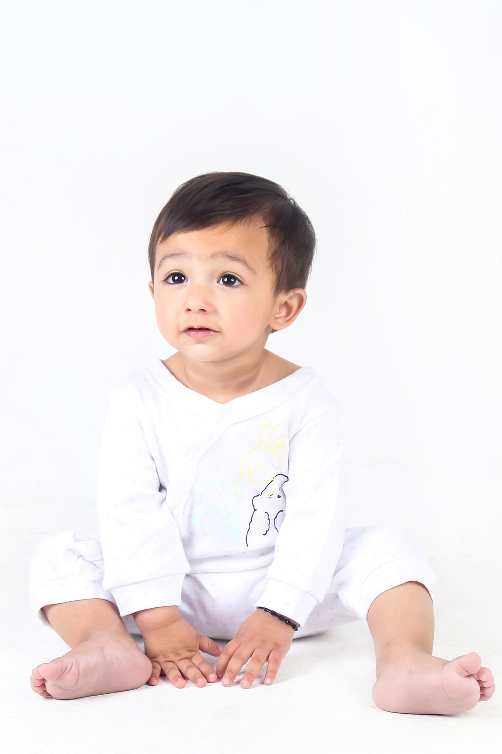 UNISEX BABY WARM WHITE COLOR ROMPER | JUMPSUITS | BODYSUITS