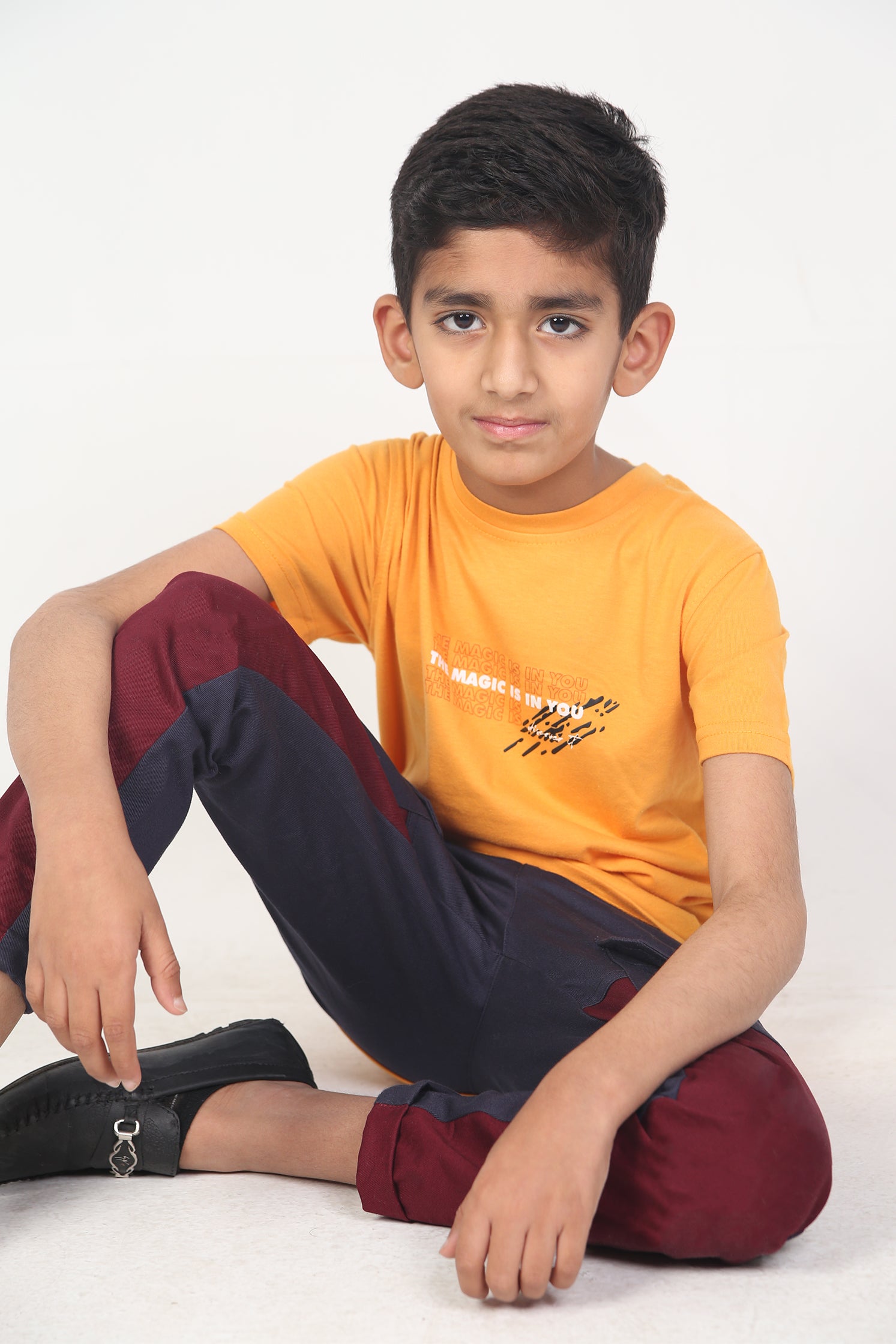 BOY'S T-SHIRT MIMOSA WITH METALLIC GRAPHIC PRINTING