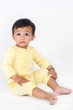 KIDS ROMPER YELLOW FRONT PRINT