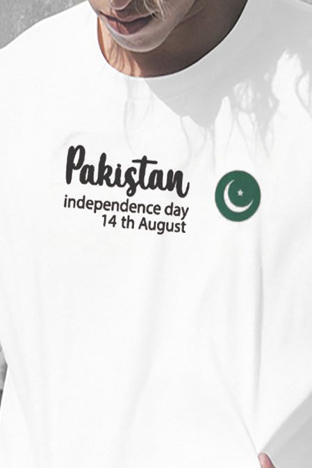 MEN'S T-SHIRT PAKISTAN FLAG INDEPENDENCE DAY PRINT