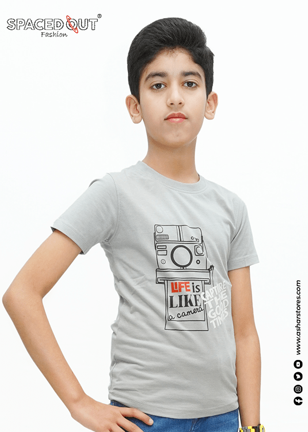 KIDS T-SHIRT CAPTURE GREY