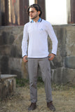 POLO SHIRT WHITE F.S FOR BOYS AIR FOUNDATION