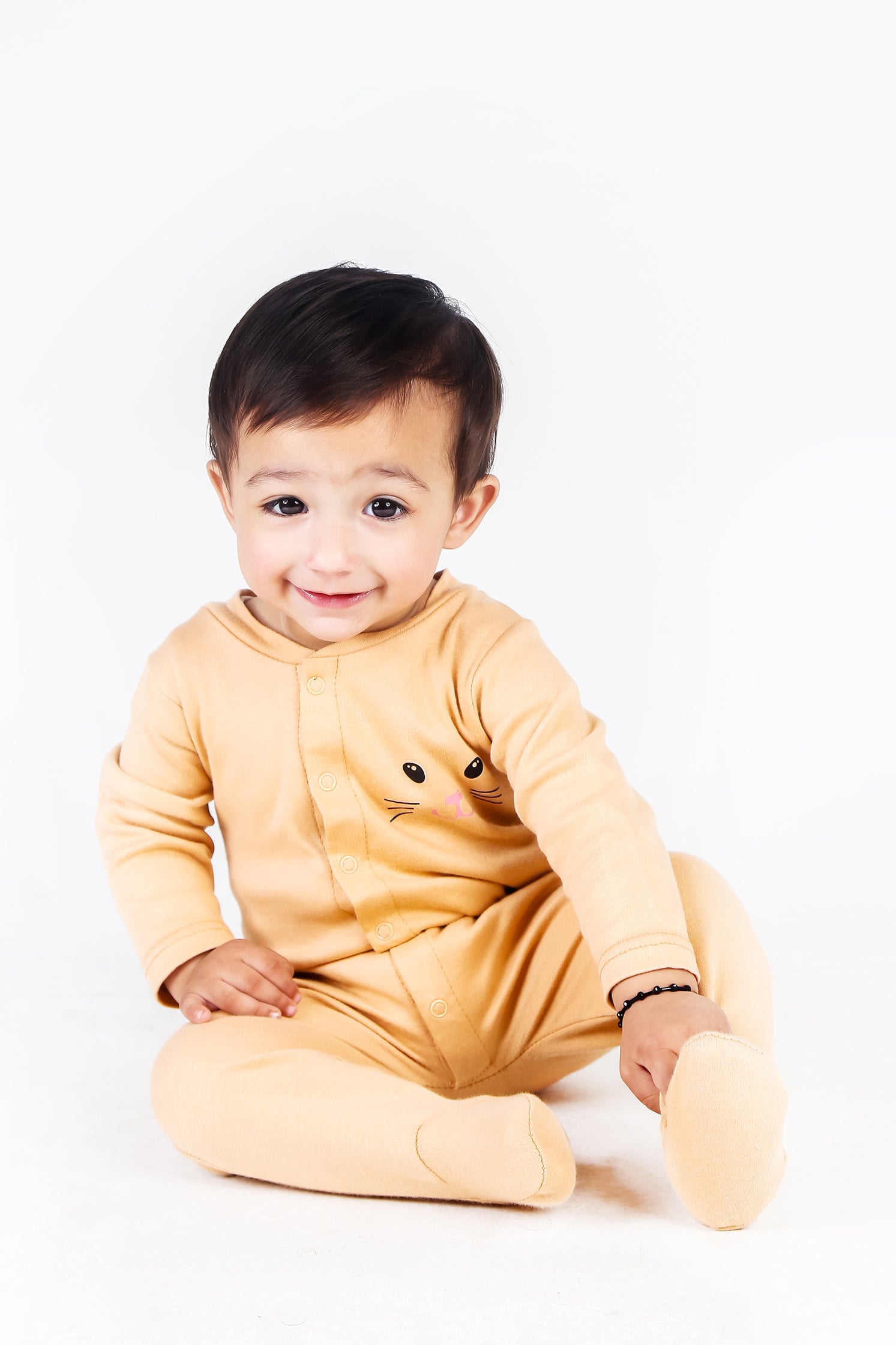 UNISEX BABY WARM APRICOT COLOR ROMPER | JUMPSUITS | BODYSUITS