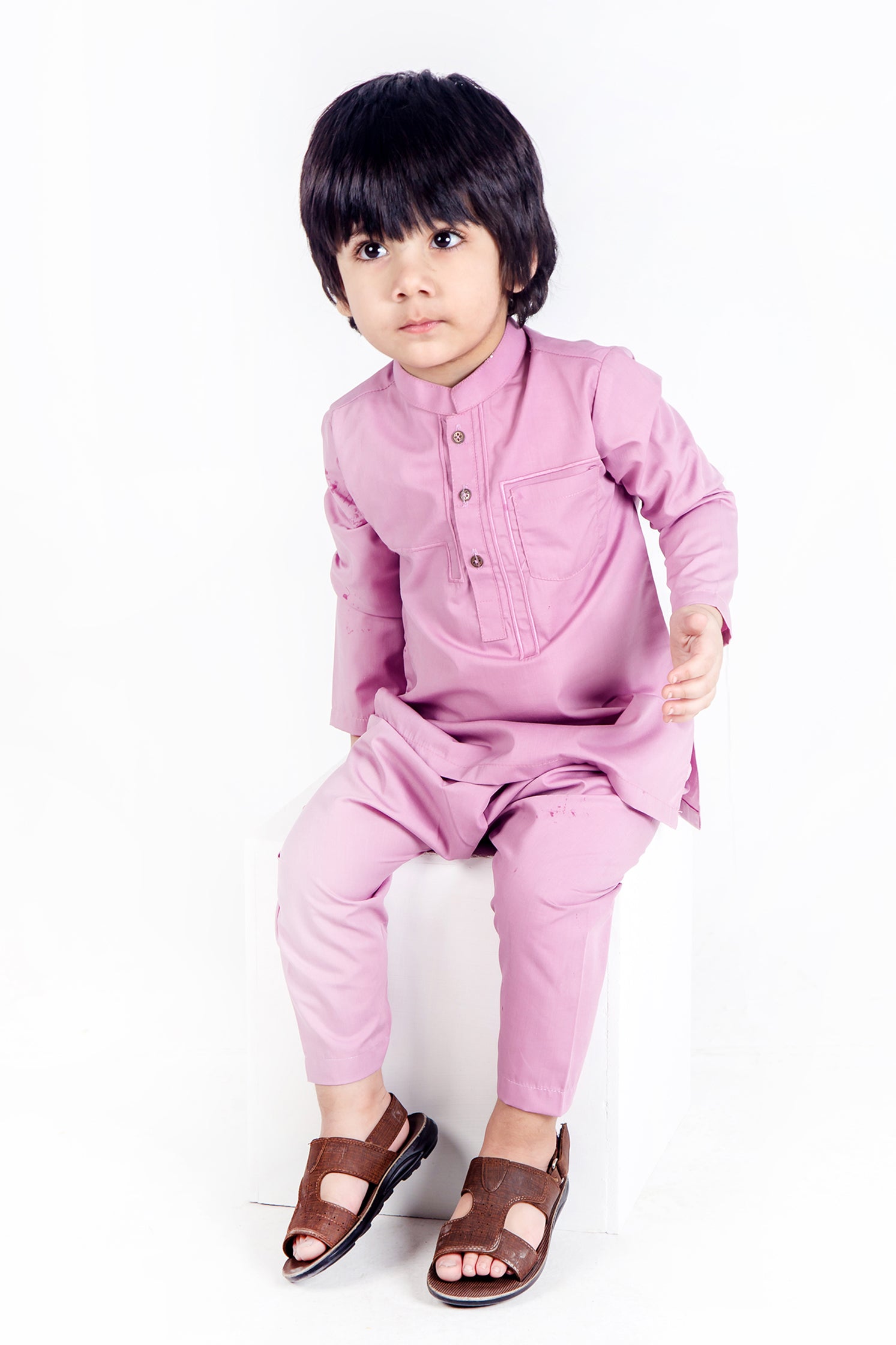 KID'S SHALWAR KAMEEZ PINK EMB