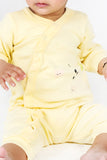 KIDS ROMPER YELLOW FRONT PRINT