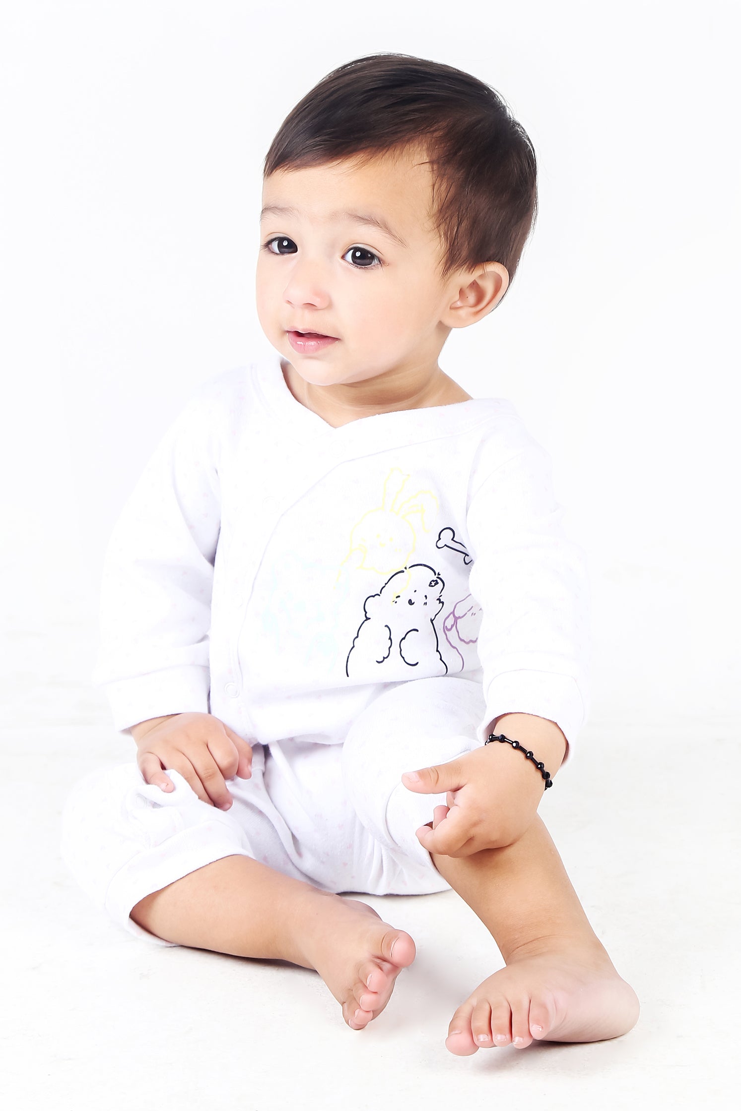 UNISEX BABY WARM WHITE COLOR ROMPER | JUMPSUITS | BODYSUITS