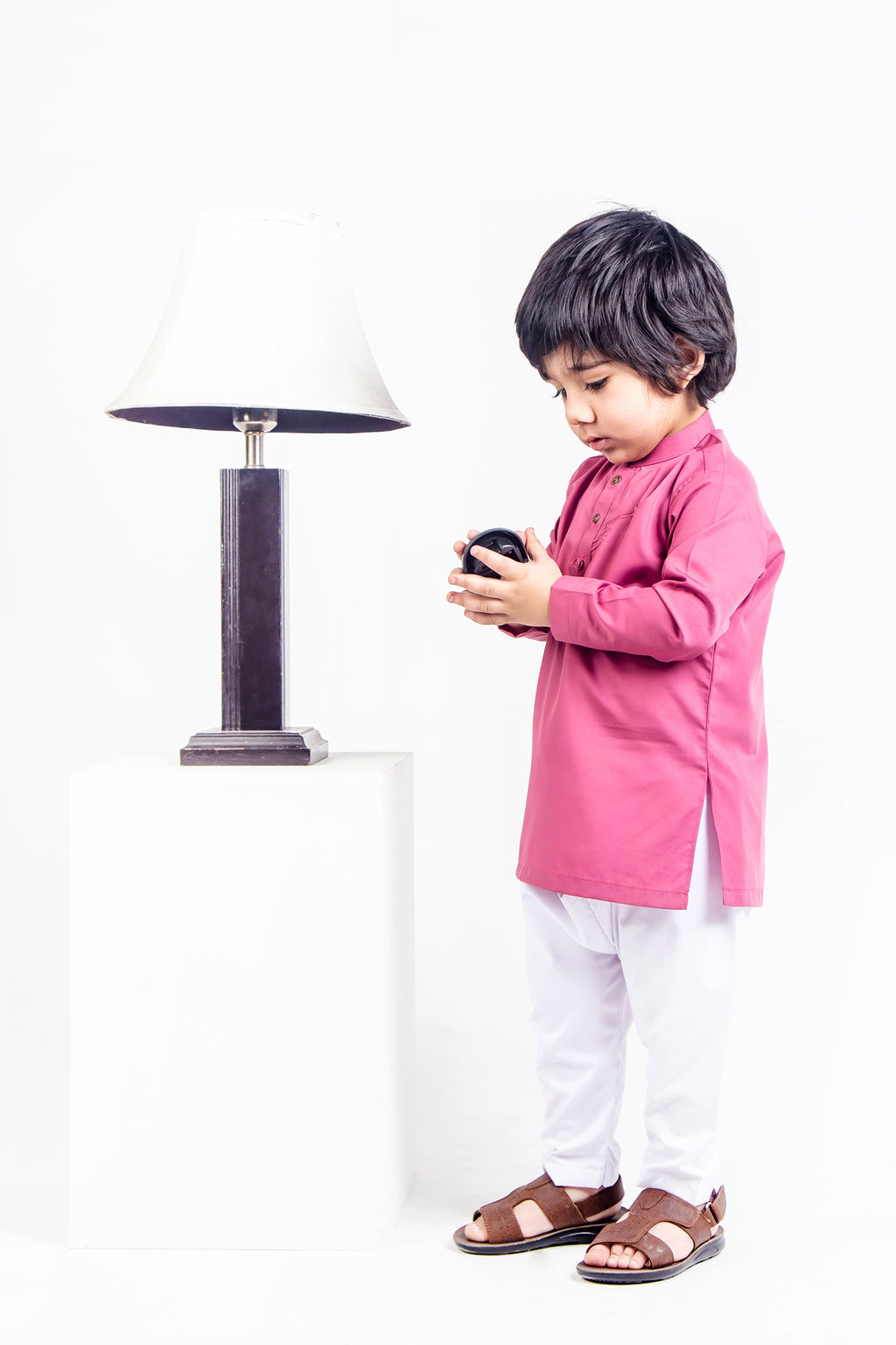 KID'S SHALWAR KAMEEZ PINK WITH EMB