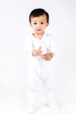 KIDS ROMPER WHITE FRONT PRINT BEST FRIEND