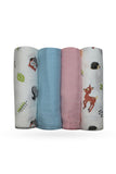 ESSENTIALS MUSLIN SWADDLE BLANKET PACK OF 4