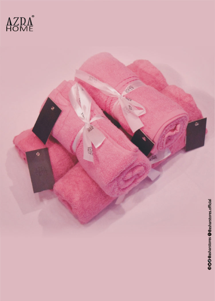 LUXURY BATH TOWEL-PINK COLOR 100% COTTON