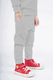 KIDS SWEAT SUIT GREY WITH FRONT PRINTING