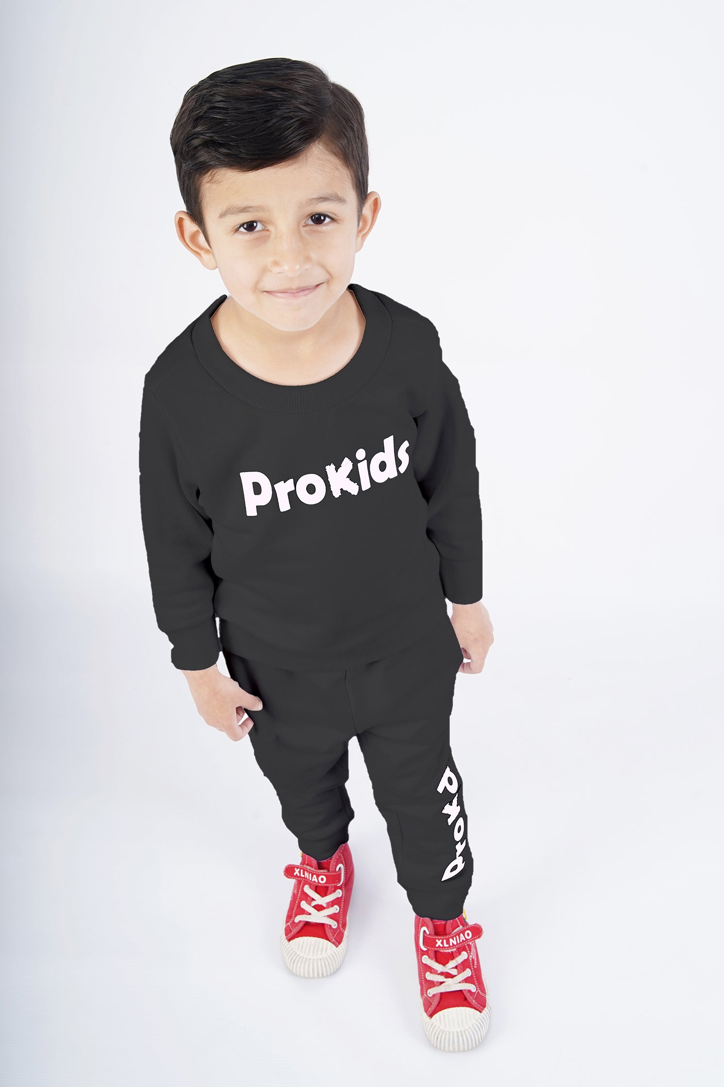 KIDS BLACK JOGGER SET