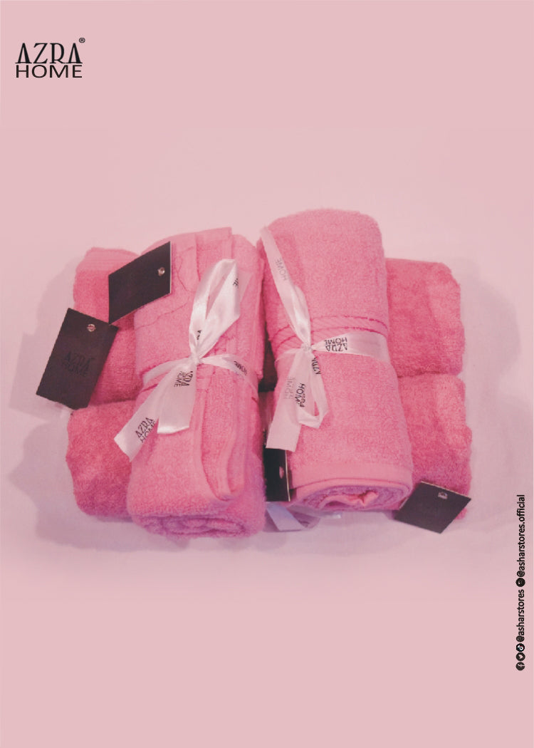 LUXURY BATH TOWEL-PINK COLOR 100% COTTON