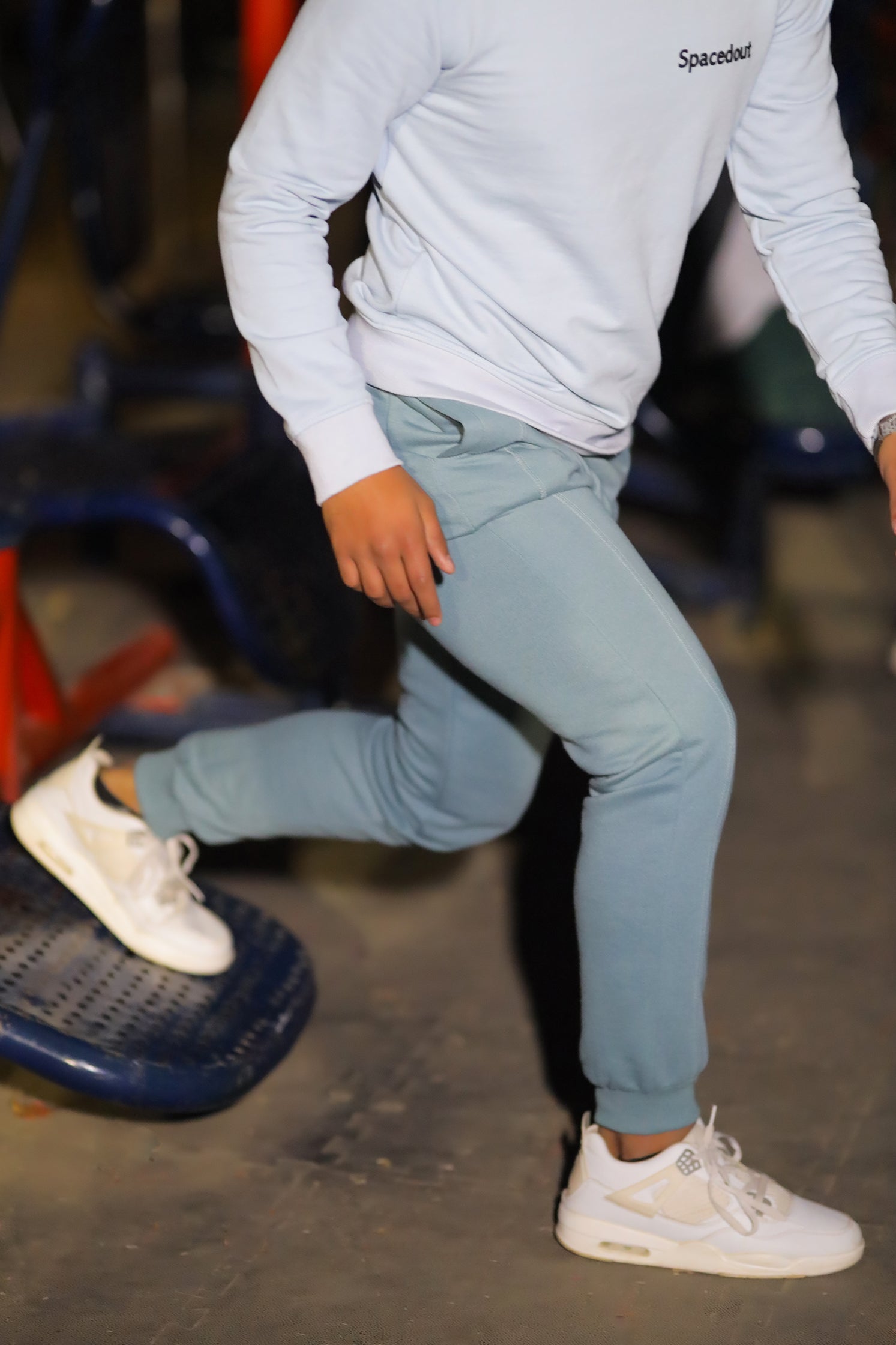 MEN'S TROUSER MAZE BLUE WITH  SPACEOUT EMB