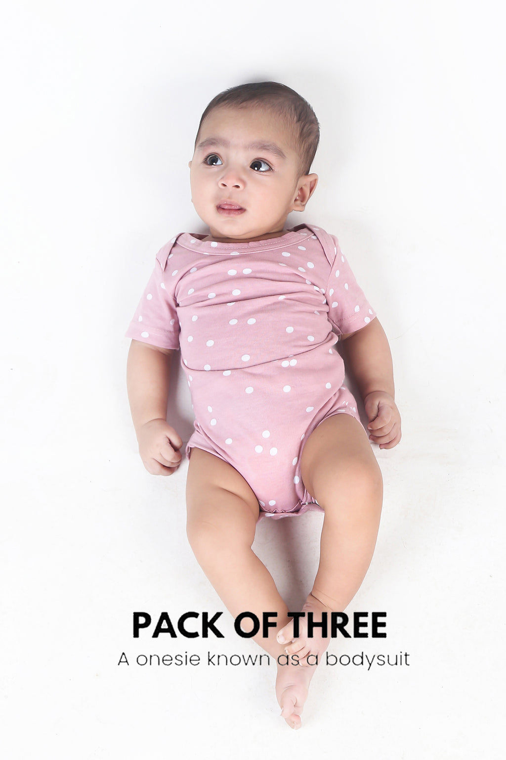 100% SOFT COTTON UNISEX ONESIE (PACK OF 3)