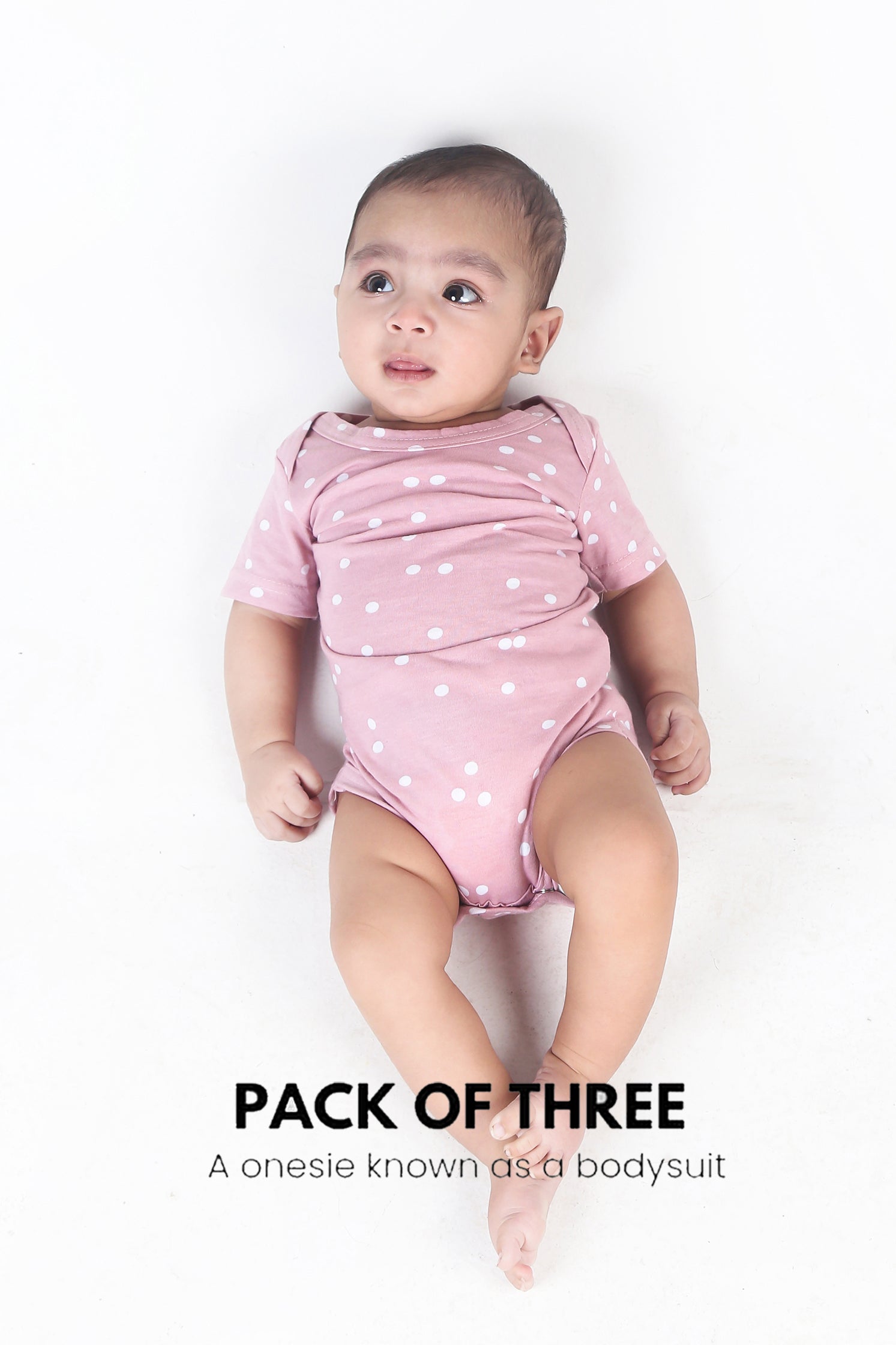 100% SOFT COTTON UNISEX ONESIE (PACK OF 3)