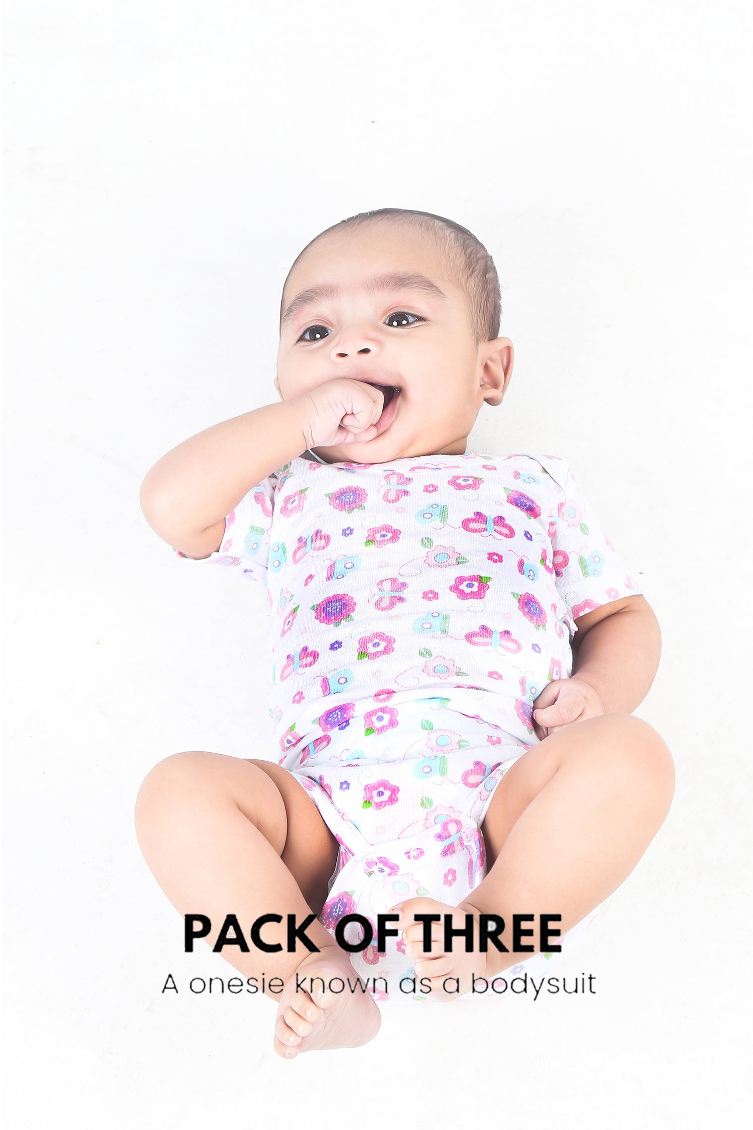 100% SOFT COTTON UNISEX ONESIE (PACK OF 3)