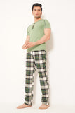 MEN'S PJ NIGHT SUIT GREEN