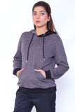 Basic color block hoodie