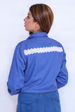 LADIES JACKET BLUE Basic crop