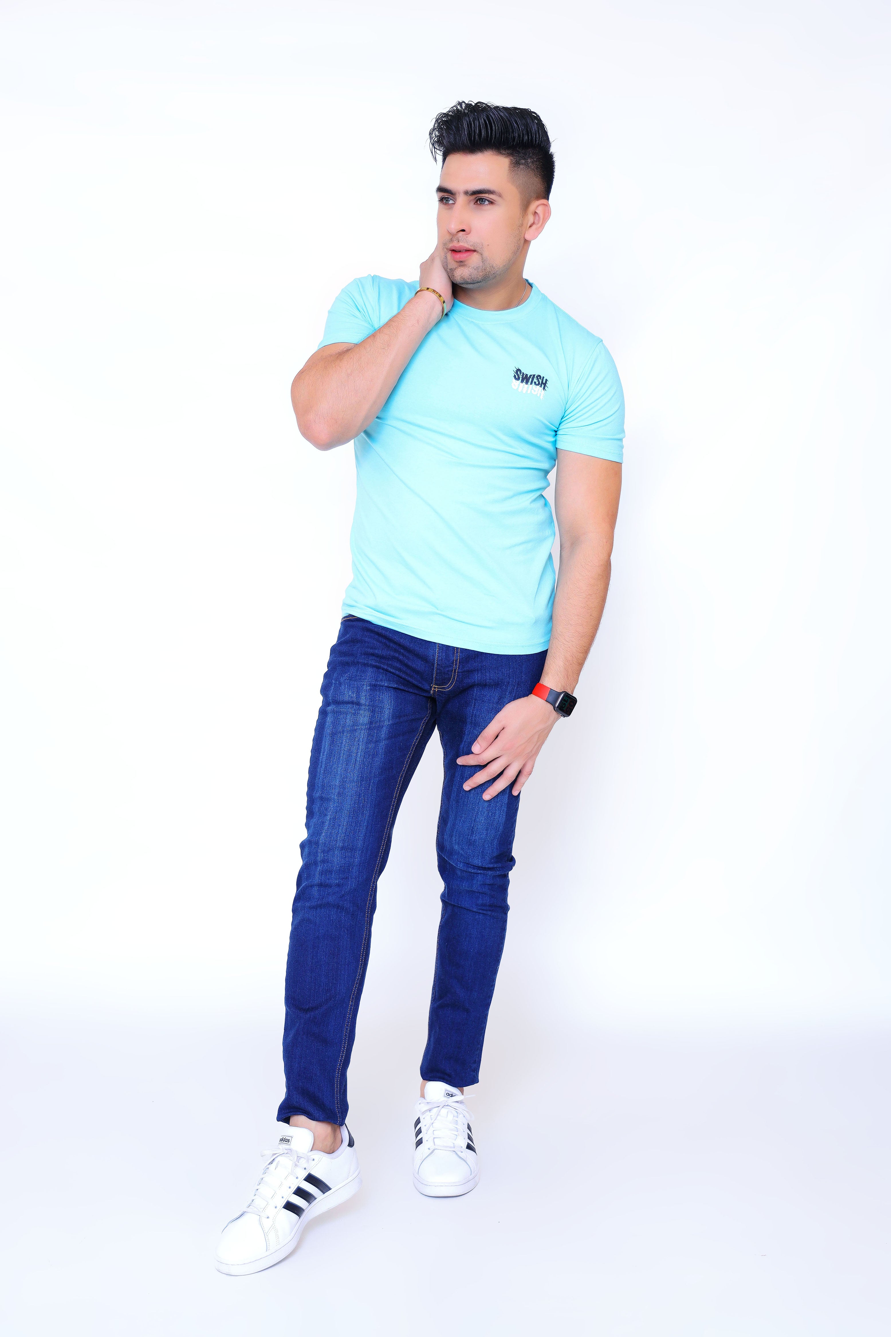 MEN'S T-SHIRT ISLAND PARADISE WAVE TYPOGRAPHY PRINT