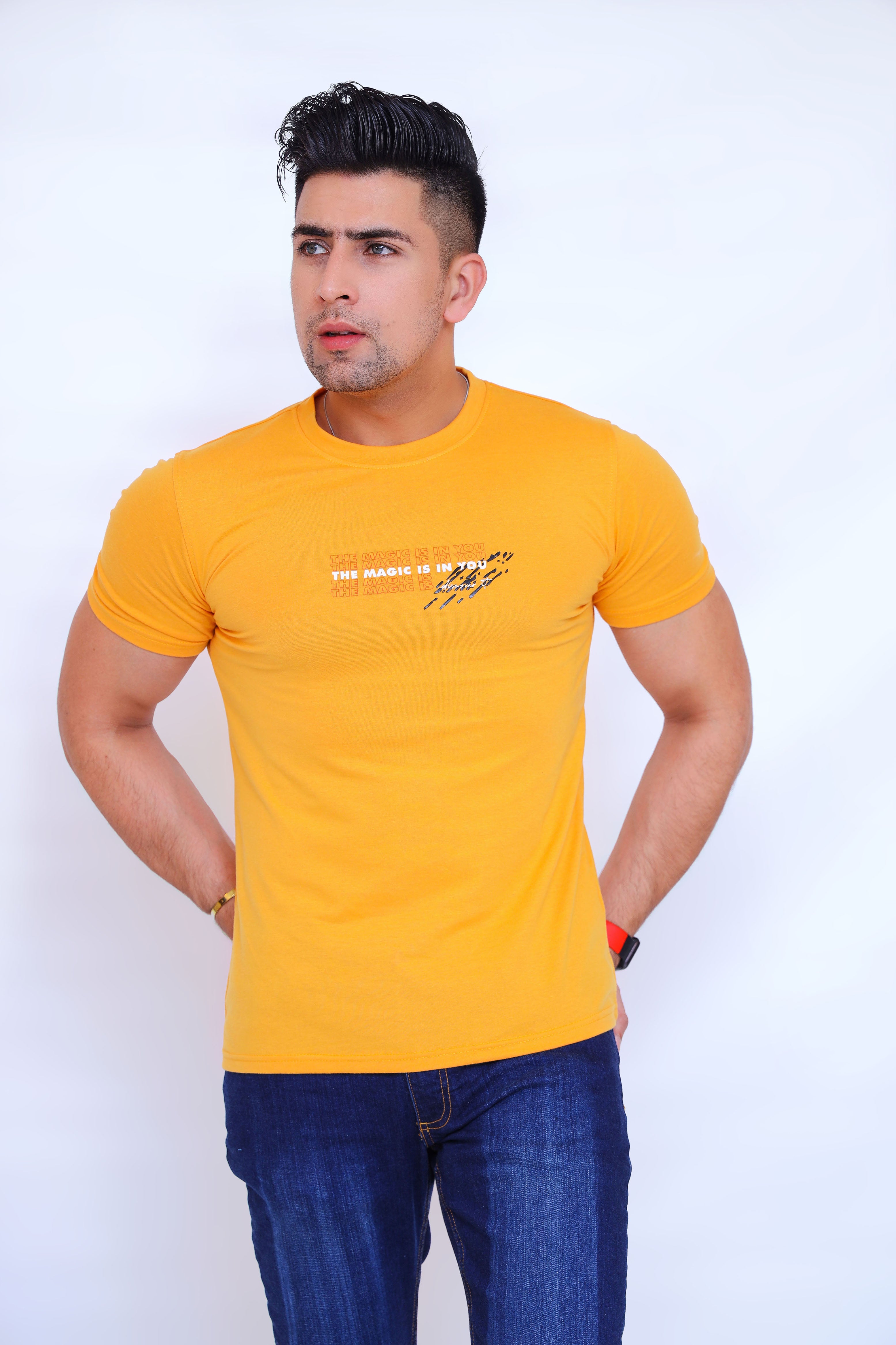 MEN'S T-SHIRT MIMOSA METALLIC GRAPHIC PRINT
