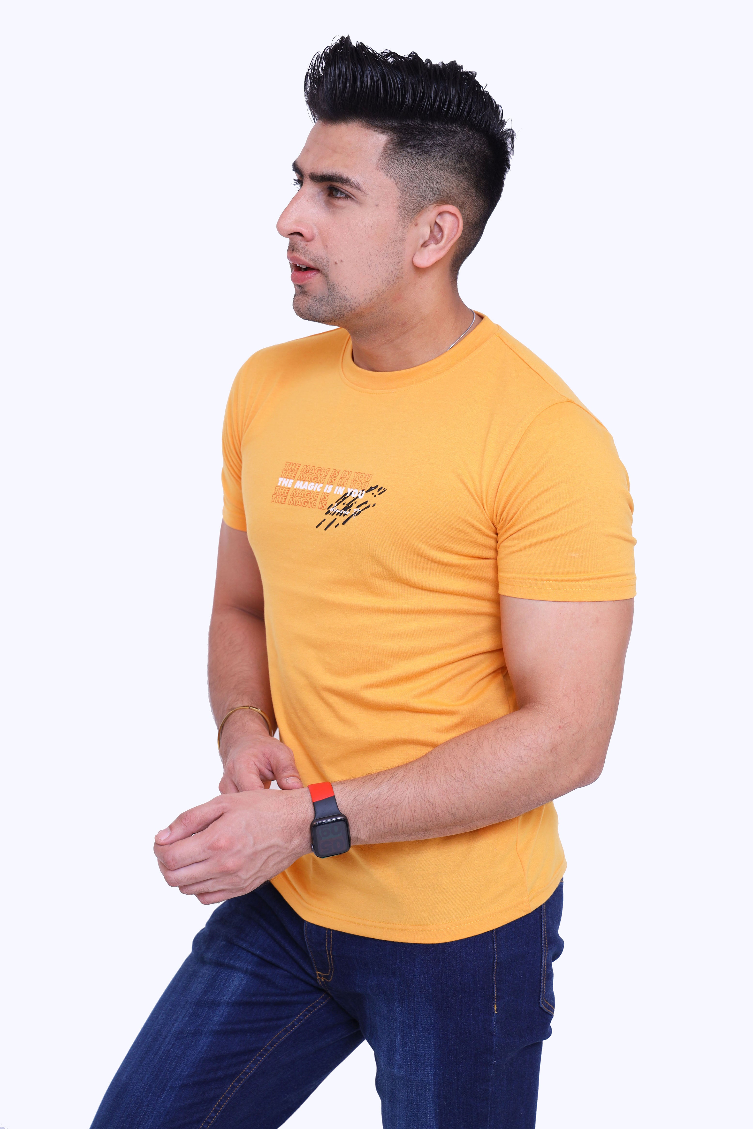 MEN'S T-SHIRT MIMOSA METALLIC GRAPHIC PRINT