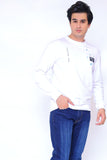 MEN'S SWEATSHIRT WHITE COLOUR WITH PRINTING