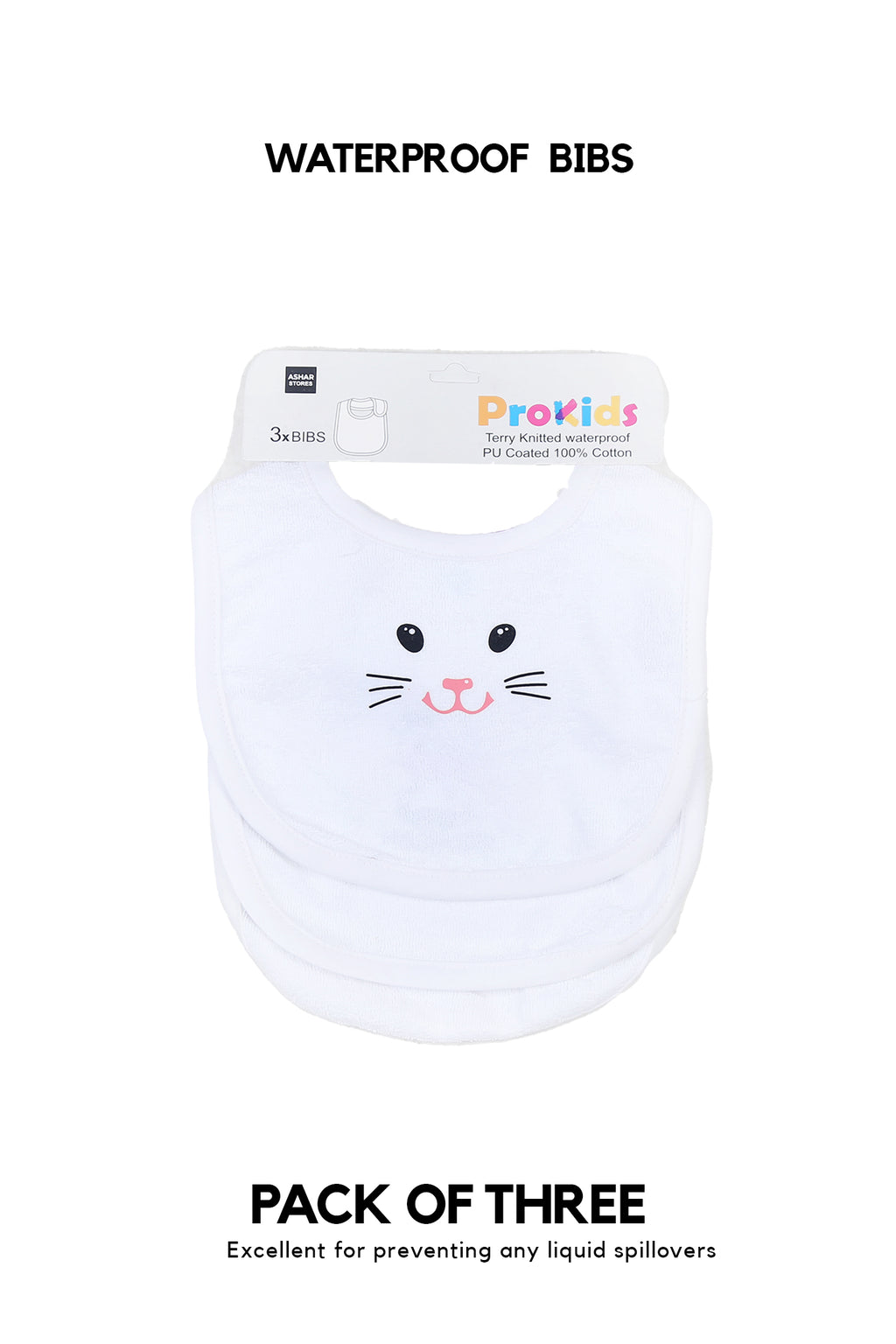 PACK OF 3 BABY BIBS