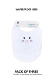 PACK OF 3 BABY BIBS