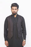 MEN WAIST COAT CHARCOAL BLACK