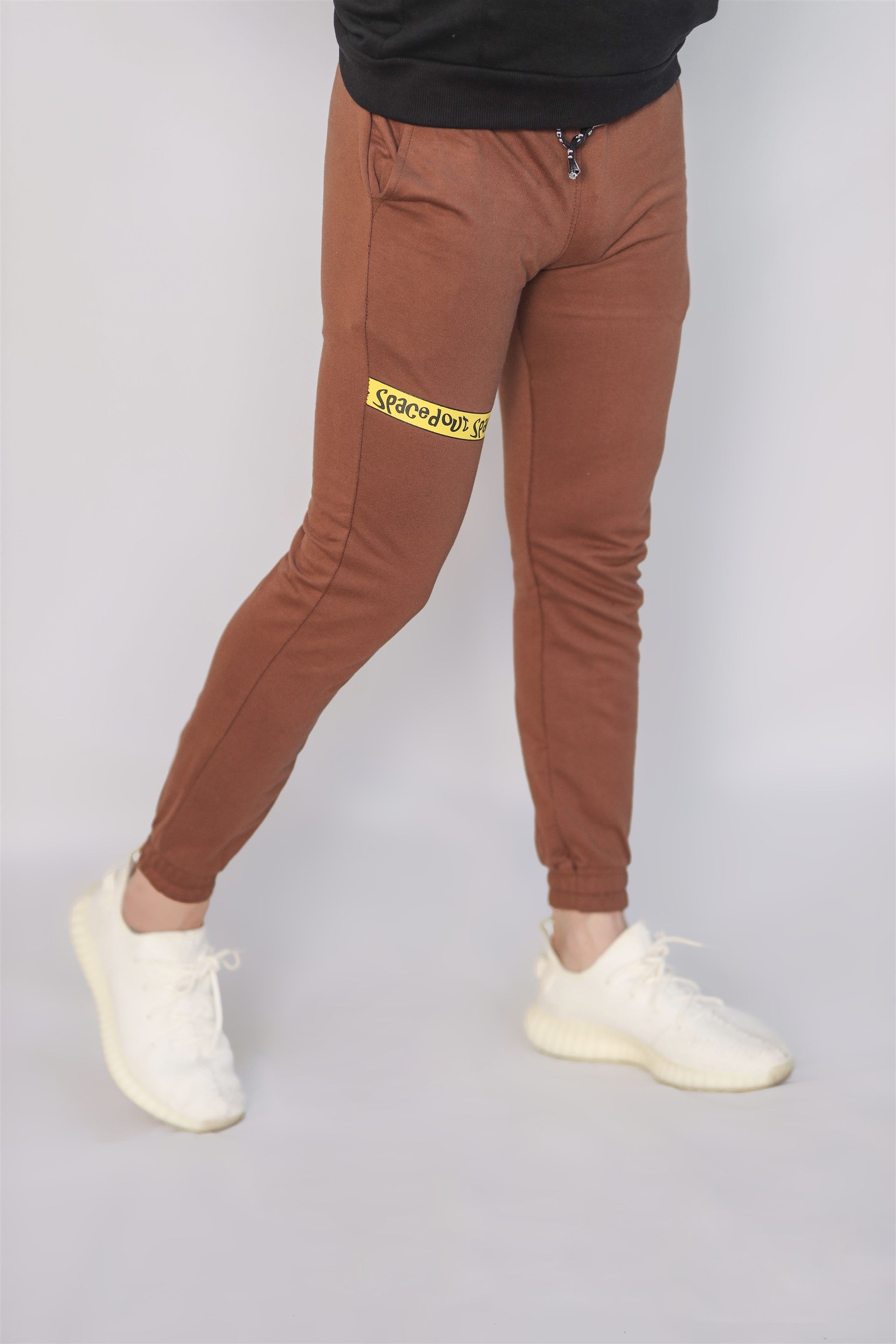 MEN'S COTTON KNITTED TERRY TROUSER STONE PRINTING