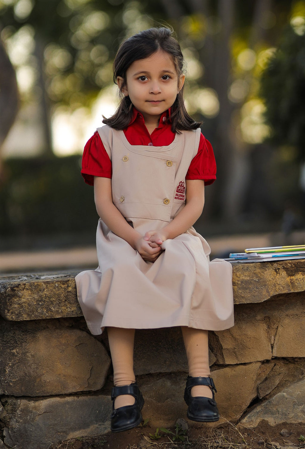 ROOTS PINAFORE BEIGE (GIRLS)