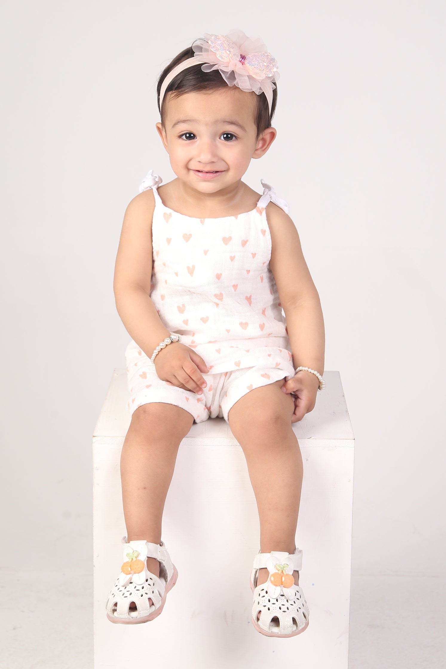 BABY GIRL MUSLIN TWO PIECE CO-ORD SET