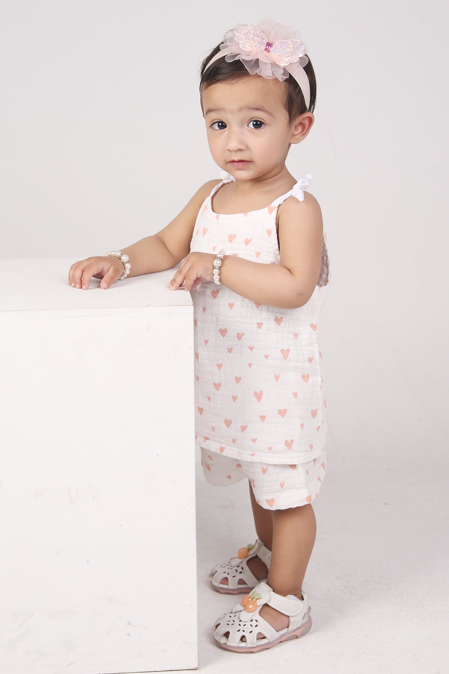 BABY GIRL MUSLIN TWO PIECE CO-ORD SET