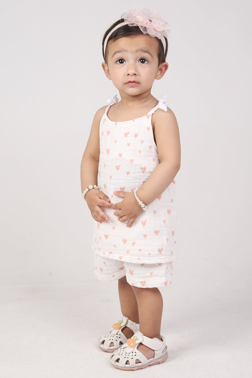 BABY GIRL MUSLIN TWO PIECE CO-ORD SET
